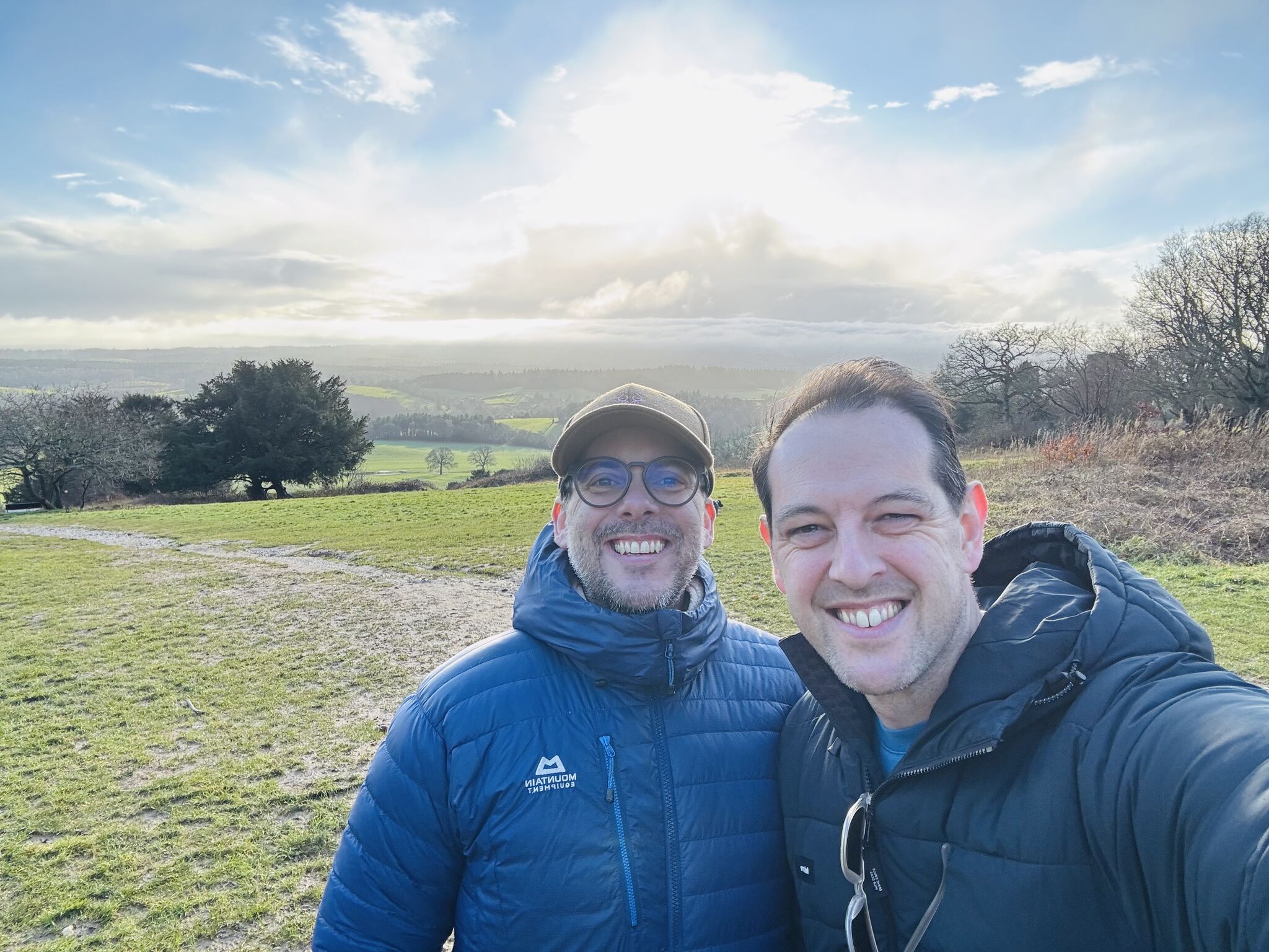 My business partner and I had to go for a walk last week.